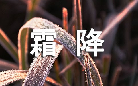 霜降精美寄语(精选550句)